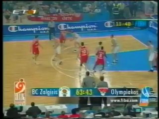 Zalgiris Kaunas vs Olympiakos 87-71 Euroleague 1999 Final Four Semifinal