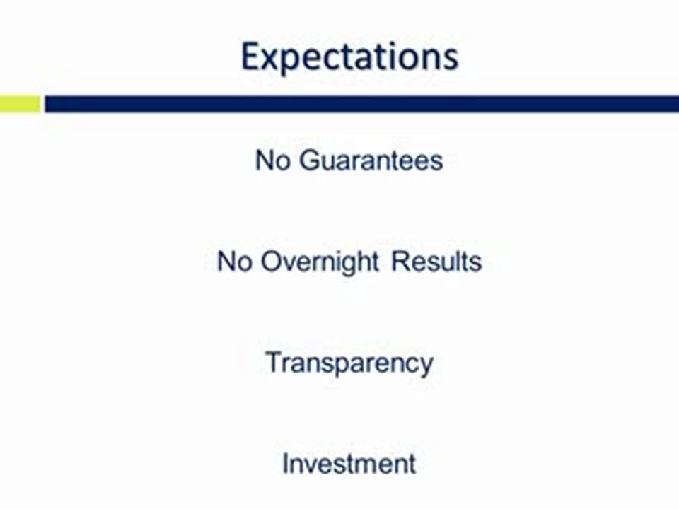 Setting Proper Expectations with Search Engine Optimization