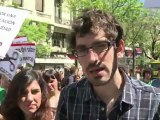 Spain: students demo against budget cuts in education