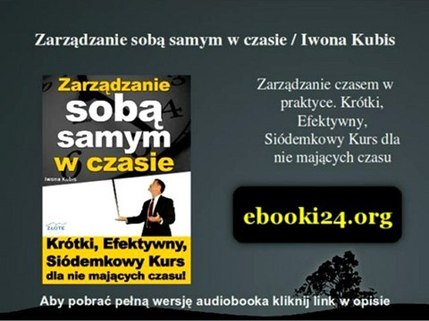 Zarządzanie sobą samym w czasie - Iwona Kubis
