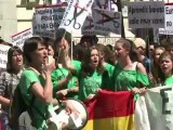 Estudantes saem às ruas na Espanha
