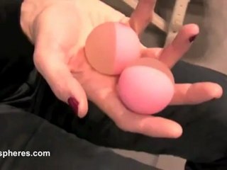 t spheres demo on a chair