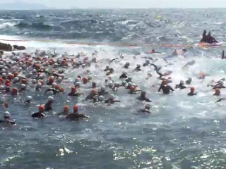 Départ triathlon Sausset les pins mai 2012