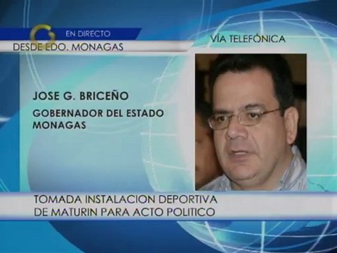 Tomada instalaciones deportivas de Maturin para acto político