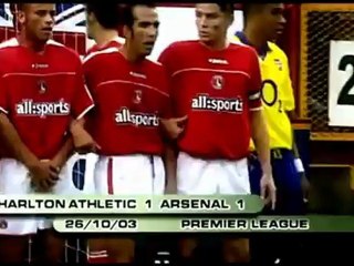 Thierry Henry Charlton - Arsenal super free kick goal