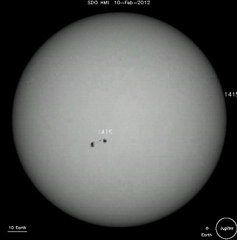 rotation du soleil 2012