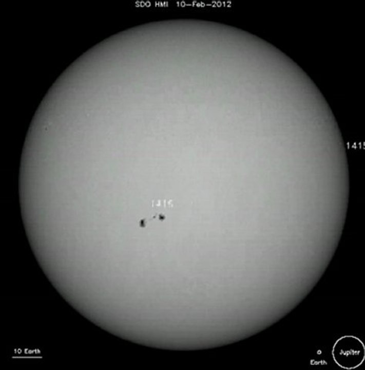 rotation du soleil 2012