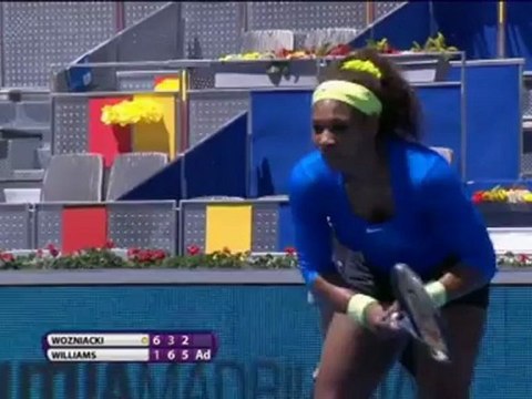 WTA Madrid - S. Williams élimine Wozniacki (1-6 6-3 6-2)
