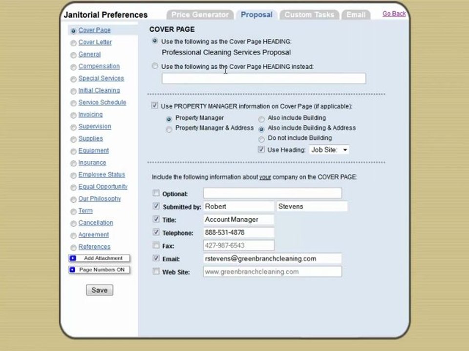 Janitorial Software Attach Scanned Document Feature from CleanBid