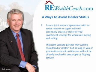 Avoiding Dealer Status When Flipping Houses