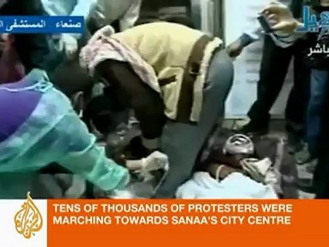 Interview: Yemeni government forces shot protesters in the head