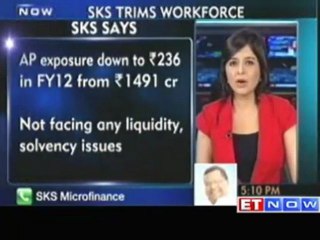 SKS Microfinance trims workforce closes 78 branches in AP