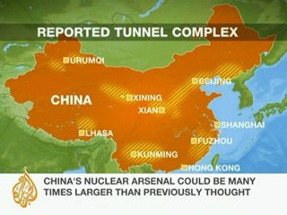 China's nuclear arsenal 'many times larger'