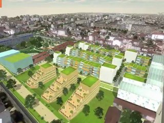 L'écoquartier Heudelet 26 en 3D - Vue aérienne