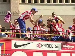Atlético de Madrid celebra la victoria