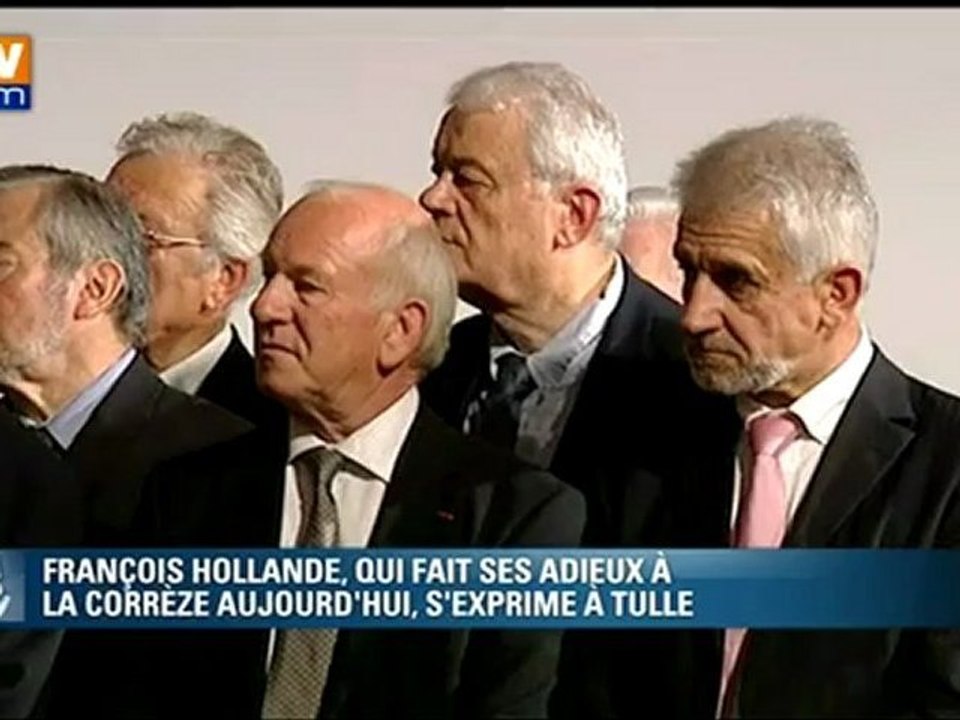 François Hollande en déplacement à Tulle, son fief de Corrèze