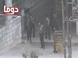 فري برس  ريف دمشق الأمن و الشبيحة بنتشرون بكثافة بجمعة نصر من اللهوفتح قريب دوما 11 5 2012 Damascus