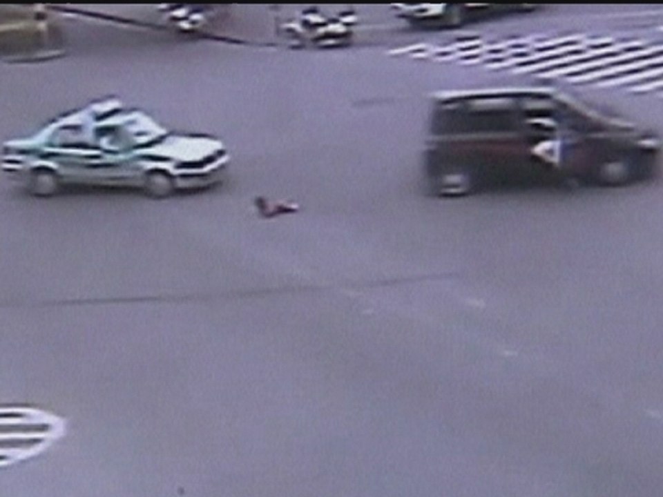 Child falls from moving car in China