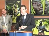 Vincennes : Inauguration de l'Afrique en Marche 2012 avec Laurent Lafon et Jean-Pierre Douillet à l'espace Sorano