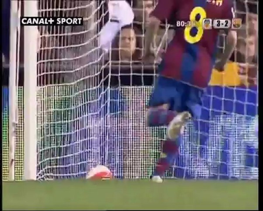 valence 3-2 barca liga 2007-2008