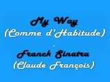 Claude François (Franck Sinatra) - Comme d'habitude (My Way) - Piano Solo