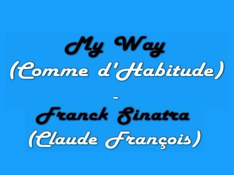 Claude François (Franck Sinatra) - Comme d'habitude (My Way) - Piano Solo