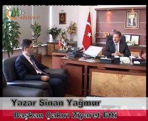 Yazar Sinan Yağmur Başkan Çakırı Ziyaret Etti