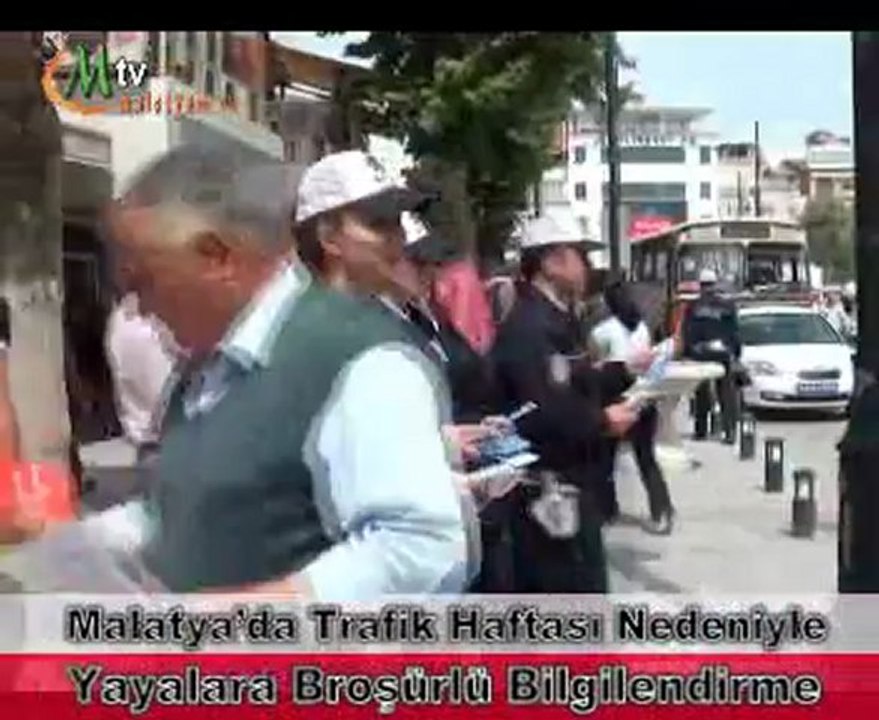 Malatya’da Yayalara Broşürlü Bilgilendirme
