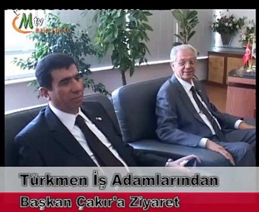 Türkmen iş adamlarından başkan Çakır'a ziyaret