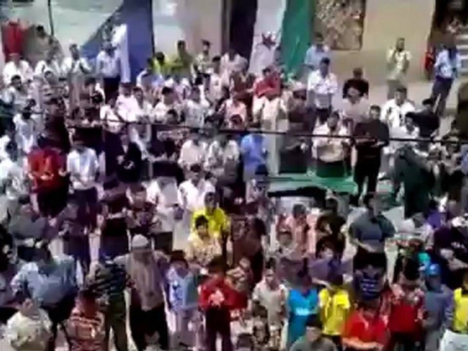 فري برس  حمص الرستن قرية غرناطة مظاهرة نصر من الله وفتح قريب 11 5 2012 Homs