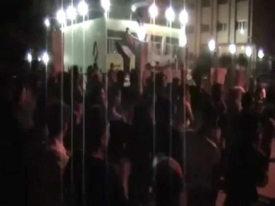 فري برس  ريف دمشق كفربطنا مظاهرة مسائية رغم الحصار 11 5 2012 Damasacus