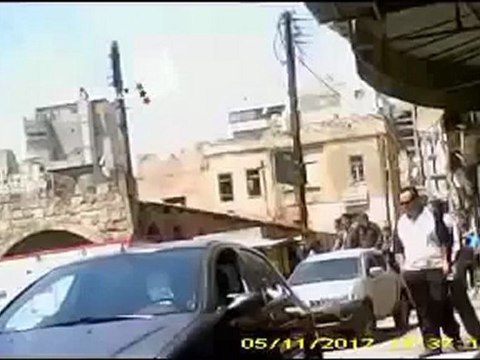 فري برس اللاذقية سيارات الامن والشبيحة في الصليبة 11 5 2012 Latakia