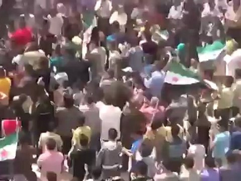 فري برس إدلب معرة النعمان مظاهرة حاشدة الجمعة 11 5 2012 Idlib