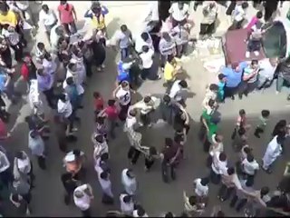 فري برس حمص الملعب البلدي جمعة نصر من الله وفتح قريب رائعة 11 5 2012 Homs