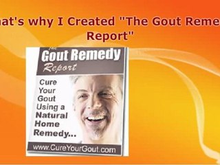 The Gout Remedy Report