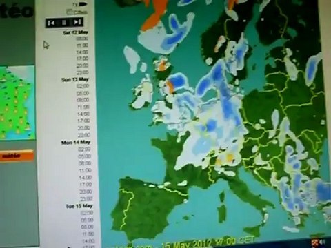 Prévision météo du samedi 12 mai 2012 de Gigi