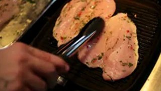 How to make griddled Italian style Chicken Breasts with marinade