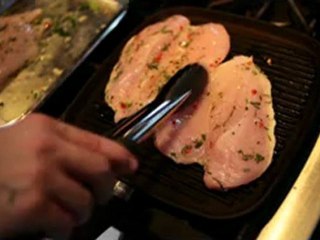 How to make griddled Italian style Chicken Breasts with marinade