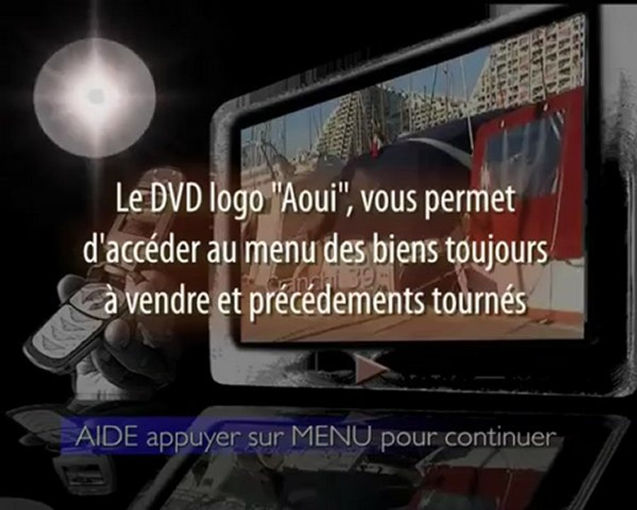 Menu "Aide" du DVD