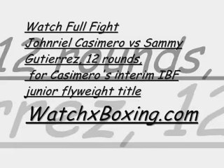 Johnriel Casimero vs Sammy Live Fight Online