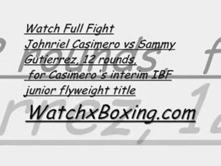 Watch Live Boxing Sammy vs Johnriel 13th May 2012