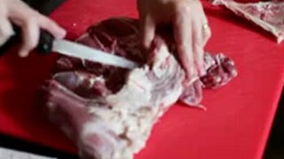 How to make rolled shoulder of lamb with honey and garlic part 1 of 2