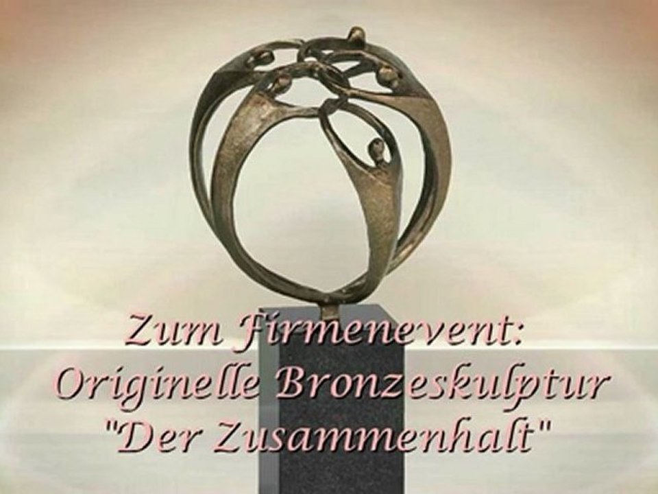 Geschenk Jubiläum Skulptur Der Zusammenhalt bei trendKreativ