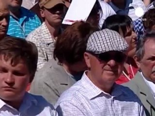 Demostración de fuerza de la oposición ucraniana