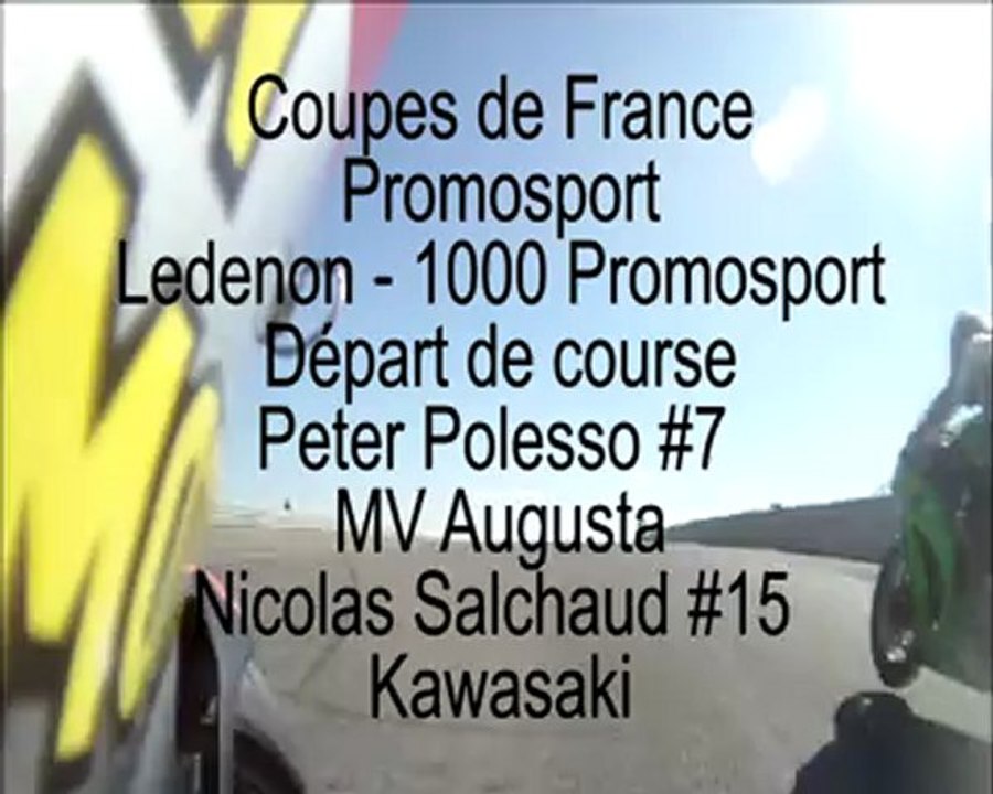 CDF Promosport 2012 - Ledenon 1 - Dimanche - 1000cc - Départ finale