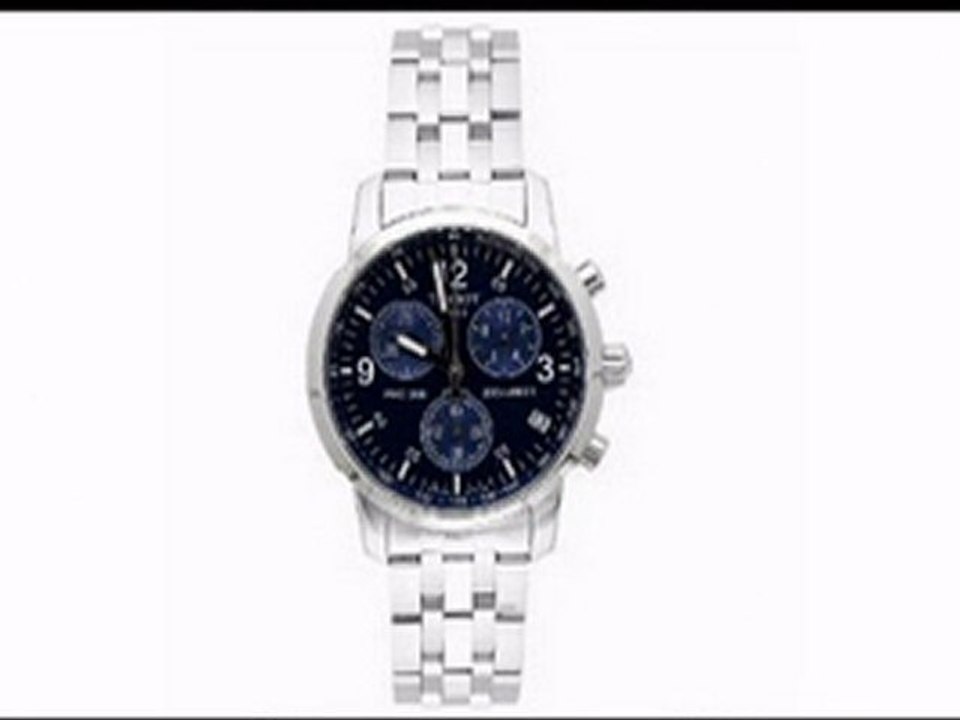 Tissot Men's T17158642 T-Sport PRC200 Chronograph Stainless Steel Blue Dial Watch