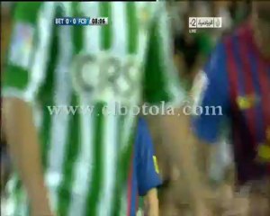 الهدف الأول لبرشلونة أمام بيتيس