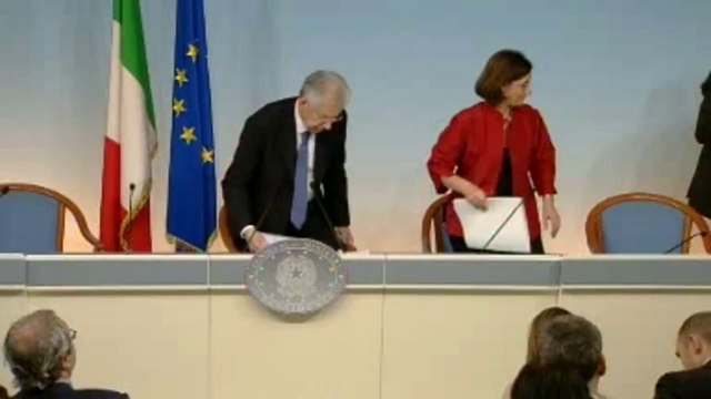 Roma - Conferenza stampa Consiglio dei Ministri n.28 (11.05.12)