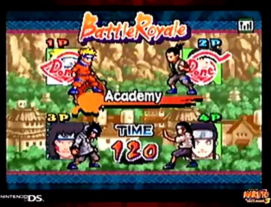 NARUTO: Ninja Council 3 - Game Footage - Fight