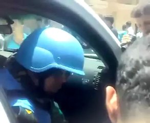 Syria فري برس حلب بيانون  زيارة المراقبين للبلدة 12 5 2012 Aleppo